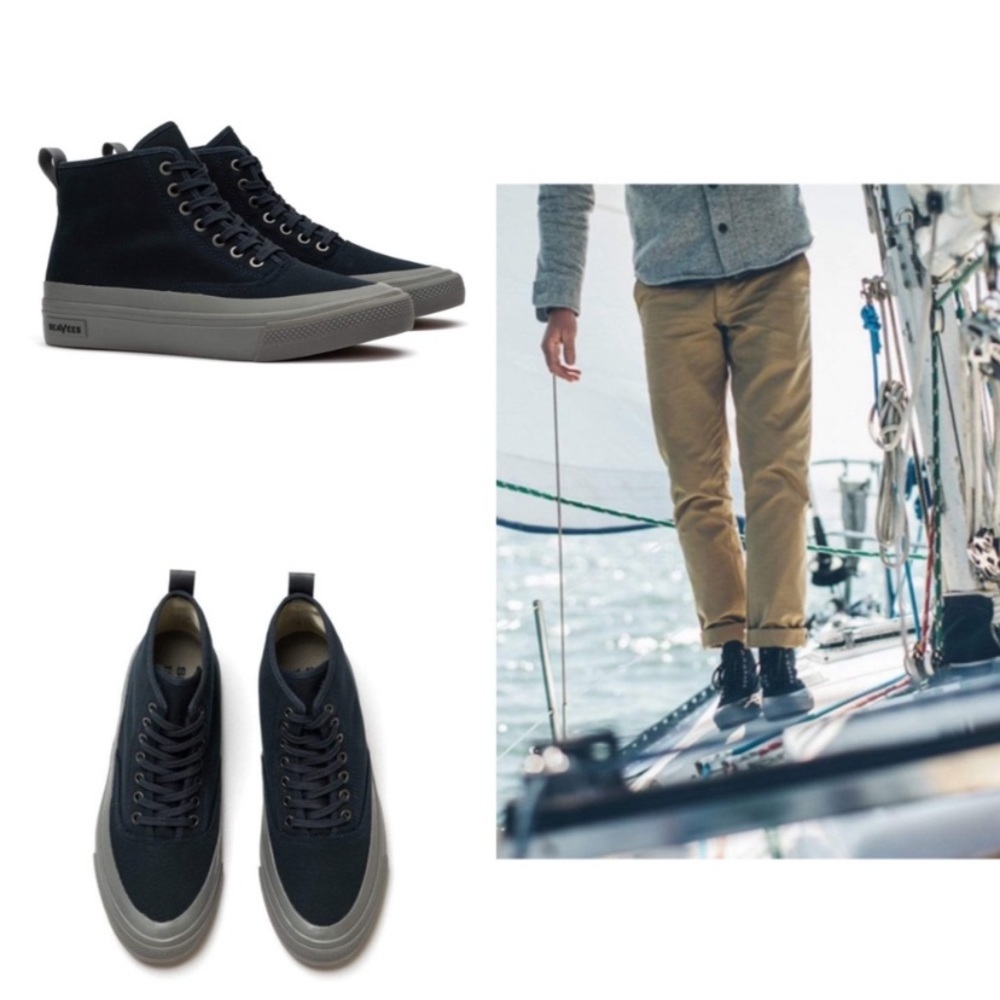 SeaVees Men’s Mariners Navy Blue Boots Sneakers